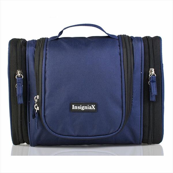 

heopono good quality 300d polyester double sides pocket men women adults cosmetic organizer travel multiple hanging toiletry bag