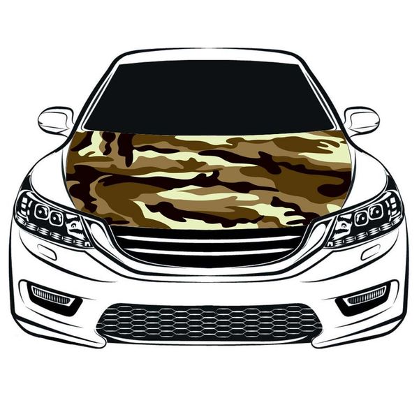 

camouflage flag car hood cover 3.3x5ft 100%polyester,engine elastic fabrics can be washed