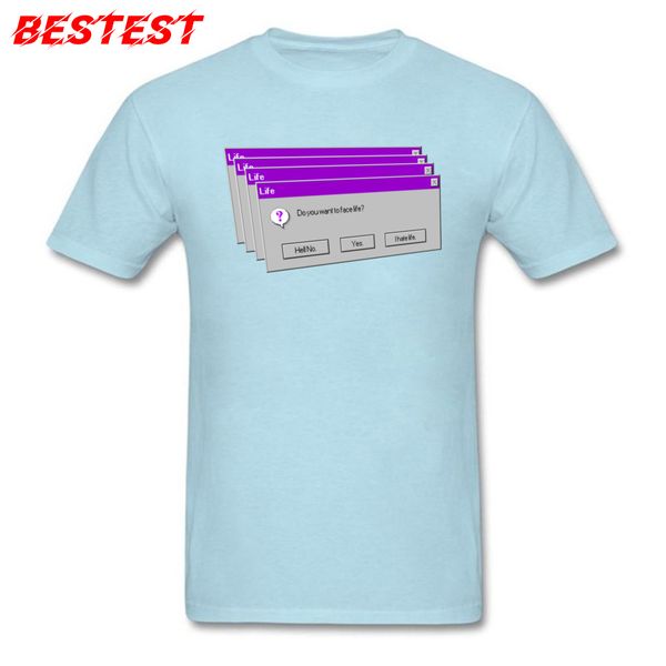 

sport man t-shirt funny hate life tshirt summer light blue t shirt 100% cotton short sleeve hip hop tees guys geek clothing