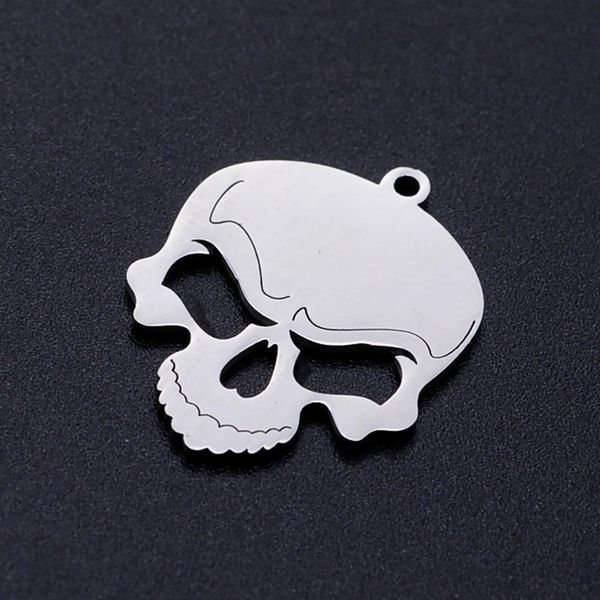 

5шт лот уличный череп мужская нержавеющая сталь ювелирные изделия подвеска diy подвески оптом никогда никогда нерзить стальный хозяйственный, Bronze;silver