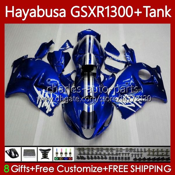 OEM corpo + serbatoio per SUZUKI Hayabusa GSXR 1300CC GSXR-1300 1300 CC 1996 2007 74No.93 GSX-R1300 GSXR1300 96 97 98 99 00 01 GSX R1300 02 03 04 05 06 07 Kit carenatura blu perla