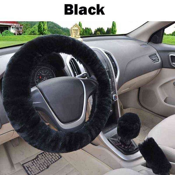 Coprivolante per auto in peluche di lana Morbido inverno caldo Forniture Comodo protettore per ruota auto J220808