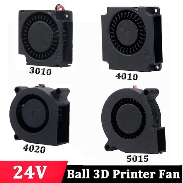 

2pcs ball bearing 30mm 40mm 50mm 24v brushless turbo fan for 3d printer parts cooler dc blower fan 3010 4010 4020 5015 cooling1