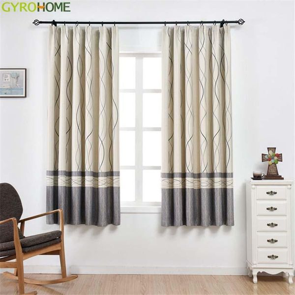 

modern simple wave striped curtains for living room kitchen bedroom window1