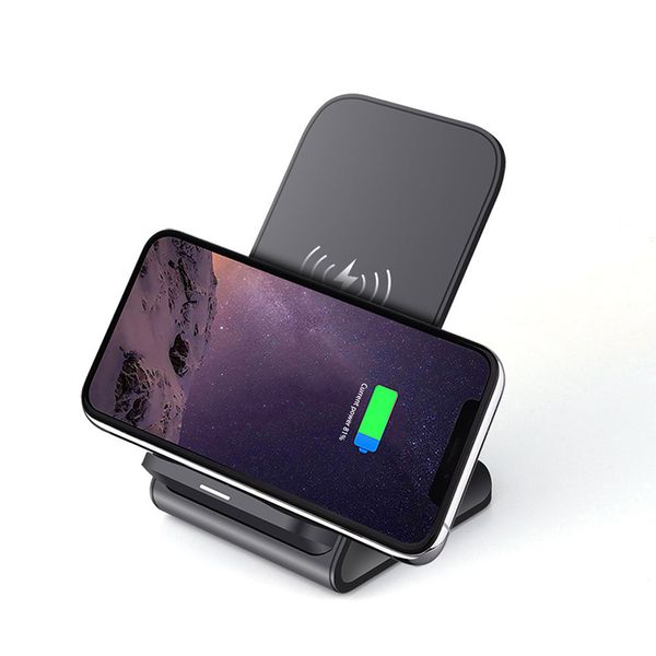 

15w qi wireless charger stand for iphone12 11 pro xr qc 3.0 usb c fast charging holder for samsung s10 wjjdz