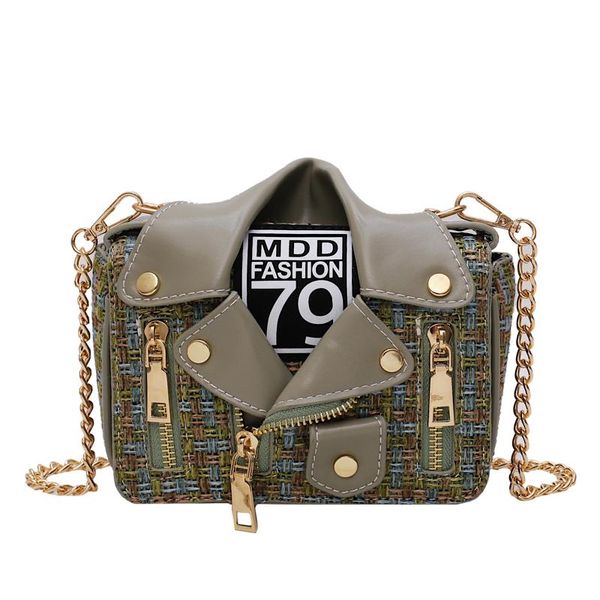 

2020 european fashion small square bag women's designer handbag pu leather collar rivet shoulder bag ww004