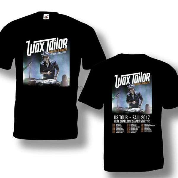 

1_wax tailor us fall tour 2017 tshirt black color short sleeve 100% cotton sport hooded sweatshirt hoodie