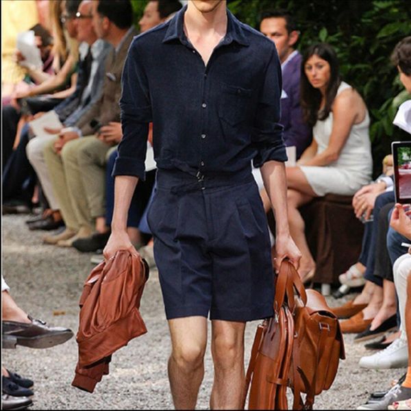 

2020 new sleeves ensemble work clothes a piece shorts pass male thin personality overalls plus size nih0, White;black
