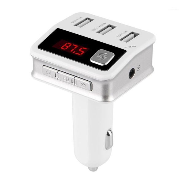 

portable bluetooth mp3 player car phone usb charger vehicle handfm transmitter support tf card voltage detection1
