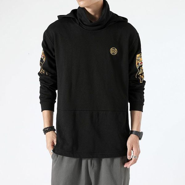 

mrgoldenbowl chinese style men hoodies 2020 autumn new men's hooded sweatshirts black man streetwear casual fashion pullovers