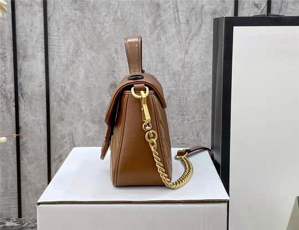 Nuovi borse per il corpo trasversali Luxurys Designer Caratte di colore marrone Baguette Bague di twill Twill Borse da fibbia dorate