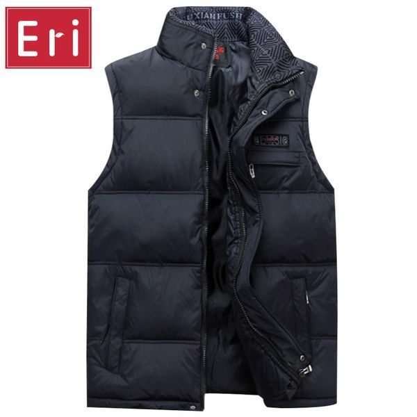 

men's vests 2021 brand vest jacket coat sleeveless homme winter casual male plus size 4xl warm men waistcoat x371, Black;white