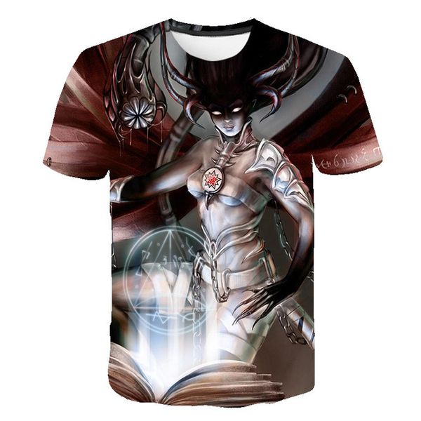 

music girl printed breathable short sleev 3d print shirts plus size horror graphic men clothing