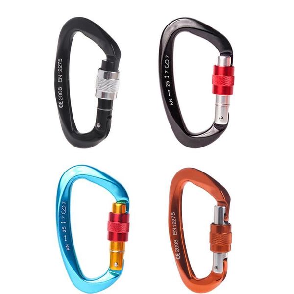 

25kn carabiner buckle aluminum alloy hook climbing camping outdoor survival tool 25kn c qylqqg