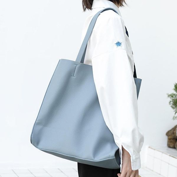 

cross body soft artifical leather women shoulder bag brand designer female tote simple casual ladies handbag large shopping purse