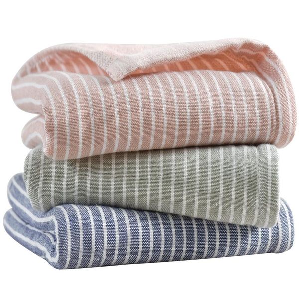 

towel beroyal brand 3pcs/set 100% cotton hand towels for adults striped face care magic bathroom sport 34x76cm