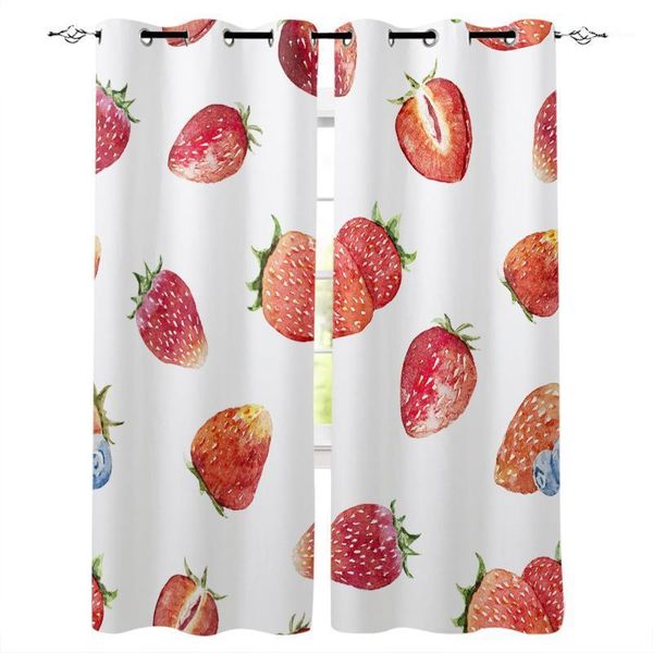 

curtain & drapes strawberry berry pattern curtains for kids bedroom living room custom drape kitchen window closet curtain1