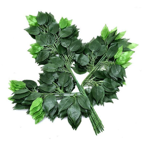 

6pcs artificial home plants eucalyptus branch for christmas decoration office green plant decor artificial eucalyptus leaves1