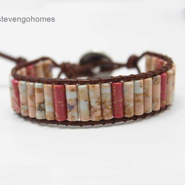 

woven emperor bohemian popular style hand natural stone bracelet, Silver