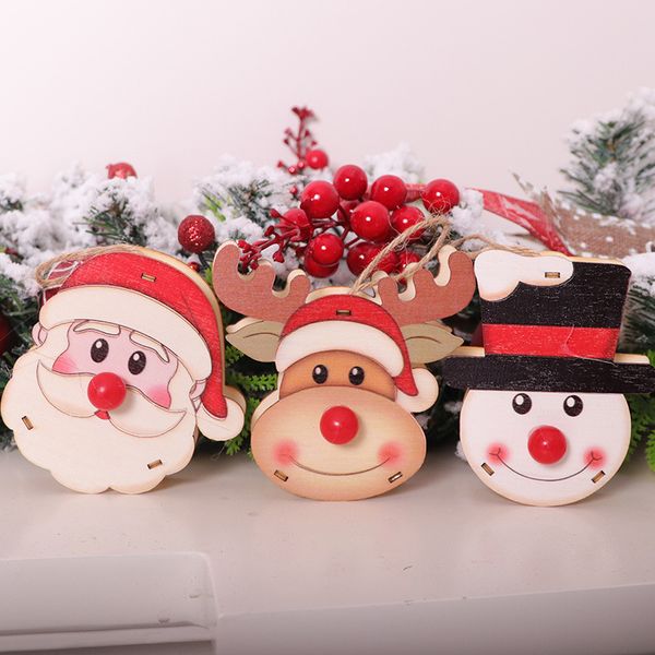 

2020 ins wooden doll with lights christmas decoration christmas tree window pendant holiday party decoration dropshipping f6901