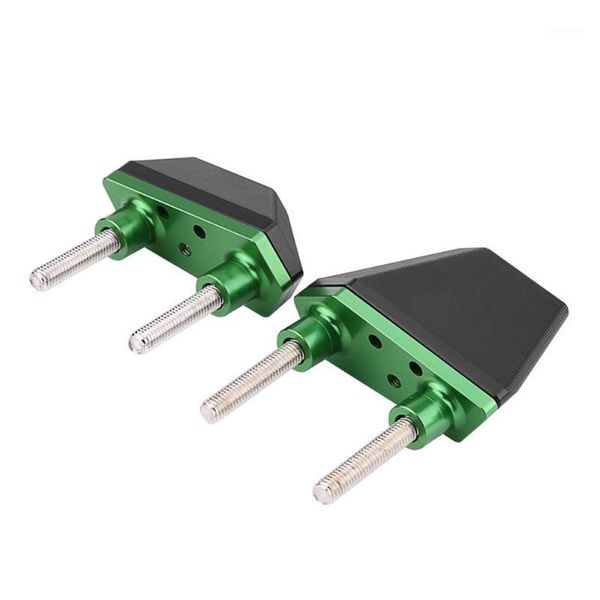 

1 pair aluminum black/green motorcycle frame sliders falling crash pad protector for z800 z1000 z7501