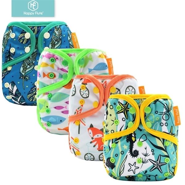 

happy flute 13 pcs summer waterproof color-edged diaper cover os diaper cover 201117
