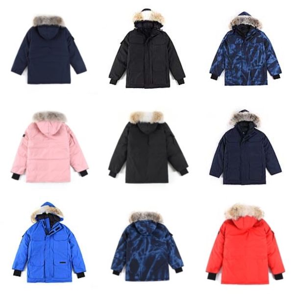 

men and women black and red striped five-star stitch knitted winter canda coat #qa697779