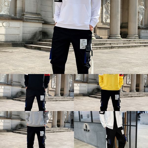 

jklg9 set style korean set ins hoodie sweater sweater trendy handsome hoodie fashion sports student teenager two-piece men's sw5cn, Black