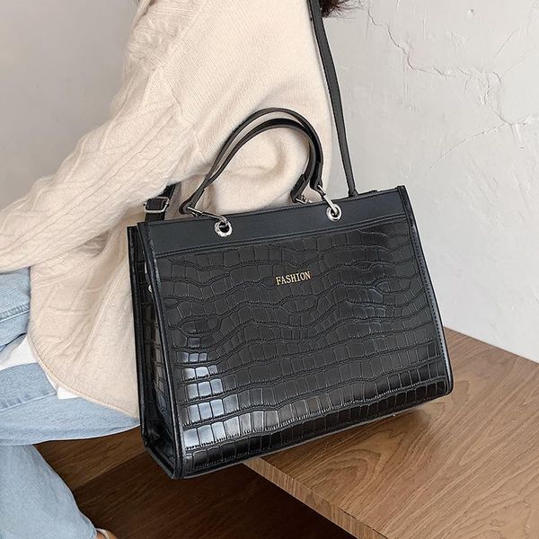 

stone pattern large women's bag high capacity tote bags for women 2020 luxury pu leather women's handbags square shopper bag