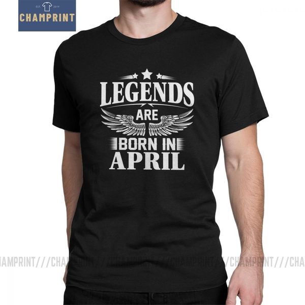 

sport legends are born in april vintage birthday t-shirt anniversary t shirt man short sleeves gift tee shirt purified cotton