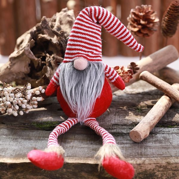 

q5ha8 хау новые шлют декоративные полосатый dollcartoon висит ноги безликих украшений малого кулон кукла куклы рождественский небольшой прод