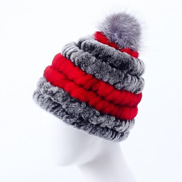 

real rex rur hat fashion aomen's autumn knitted winter cap for girl beanie 2020 new h241, Blue;gray