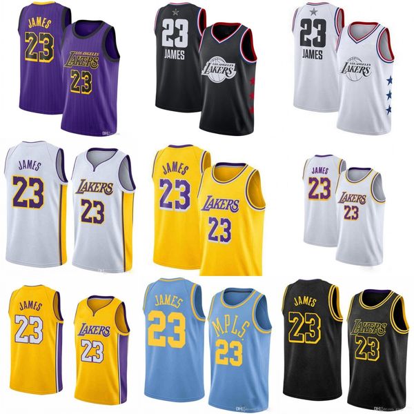 

los angeles lakers men lebron james nba 2019 all-star basketball jersey, Black