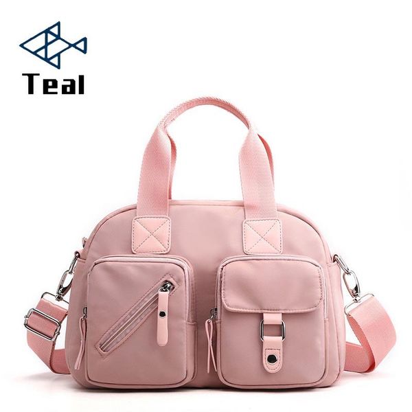 

2020 women handbags travel waterproof oxford tote casual nylon shoulder bag large capacity canvas handle messenger bag