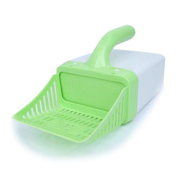 

2 in 1 cat litter shovel pet cleanning tool plastic cleaning products toilet for dog food spoons scoop cat litter bag h bbybyv