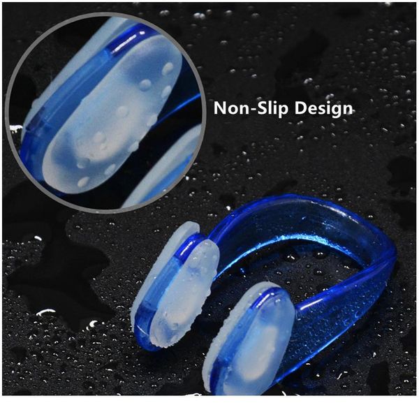 

soft sile swimming nose clips + 2 ear plugs earplugs set pool accessories water sports swimmi sqcgud