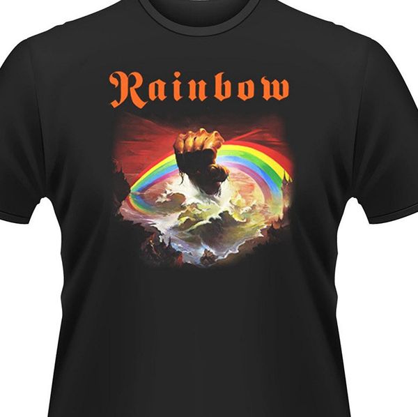 

new men summer casuals shirts rainbow rising ritchie blackmore rock official tee t shirt mens sport hooded sweatshirt hoodie