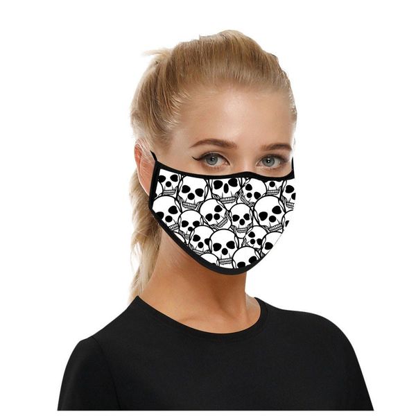 

sky череп печать маски для лица для масок для взрослых washable ткани многоразовых рм2,5 защитного dust рот муфельного многоразового рта мас