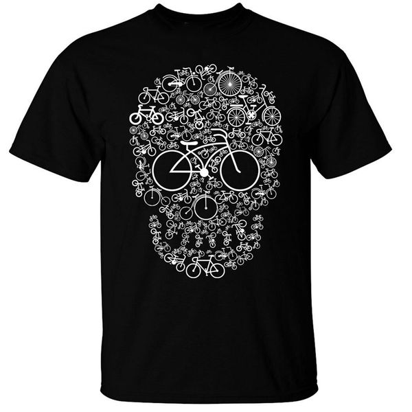

bicycle skull t-shirt mens bike cycling rider cyclist gift round neck tee shirt sport hooded sweatshirt hoodie