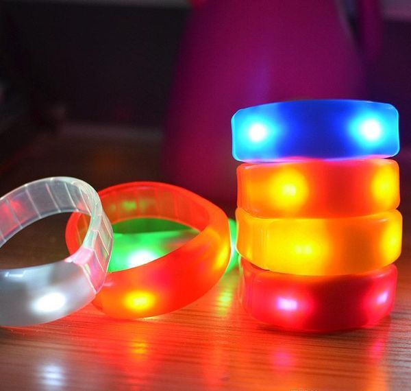 

music activated sound control led flashing bracelet light up bangle wristband club party bar cheer luminous hand wmtplv mywjqq