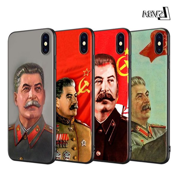 

black cover 11 pro soft shell сталин советский союз для iphone xs max xr x 8 7 6s 6 plus 5s 5 телефон case