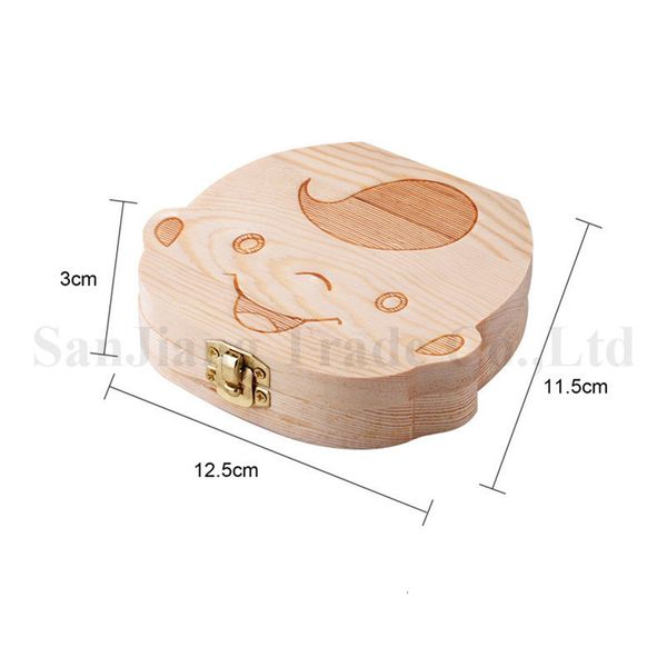 

baby box storage kids save milk wooden boxes boys girls tooth organizer teeth case birthday christmas gift sou