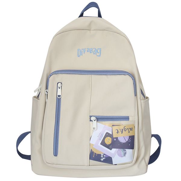 

lady college book backpack girl kawaii fashion school bag nylon women waterproof backpack cute female student bag trendy new c1223