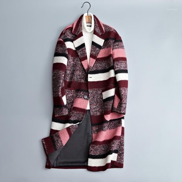 

2018 new arrival winter coat men wool trench coat men,men's fashion casual wool jackets,plus-size m-3xl1, Black