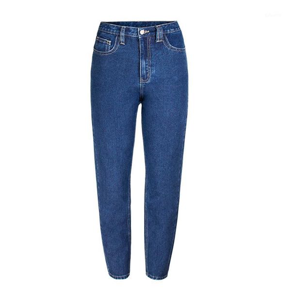 

2020 fashion casual jeans for women autumn korean style streetwear loose boyfriend jeans female pantalones mujer vaqueros k6981, Blue