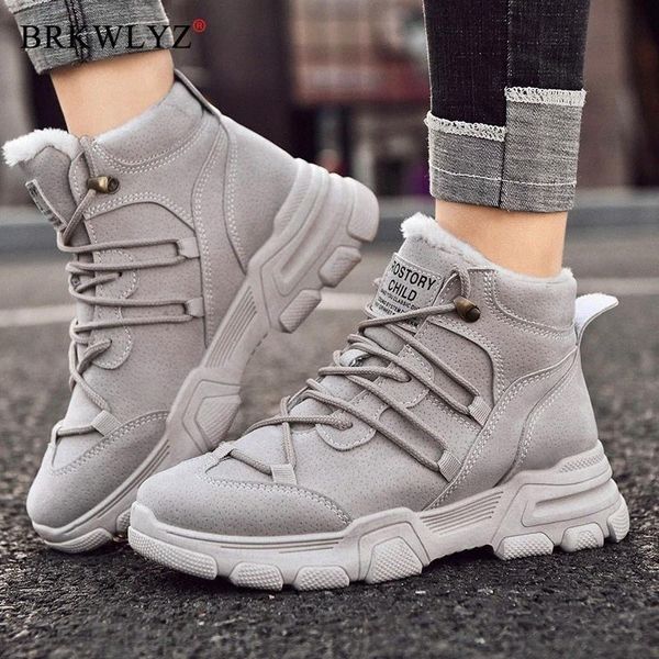 

new women casual shoes designer fashion woman fashion sneakers trend leisure boots flats winter zapatillas botas #mj0n, Black