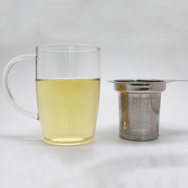 

1pc reusable stainless steel infuser basket fine mesh strainer 2 handles 4xfb
