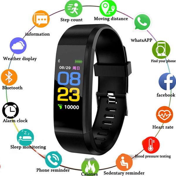 

intelligent waterproof sports watch, heart rate control, bluetooth, 11