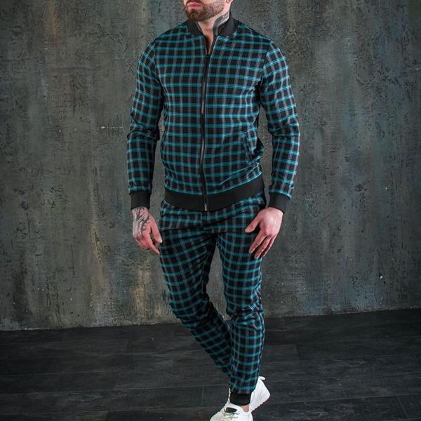 

men's tracksuits tracksuit gentleman 3d print jacket +trousers men outdoors fitness suit jogger casual streetwear fashion sets, Gray