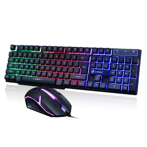 

gaming keyboard and mouse gtx300 usb wired 104 keys rgb backlight ergonomic gaming mouse keyboard combos set for pc lapd30